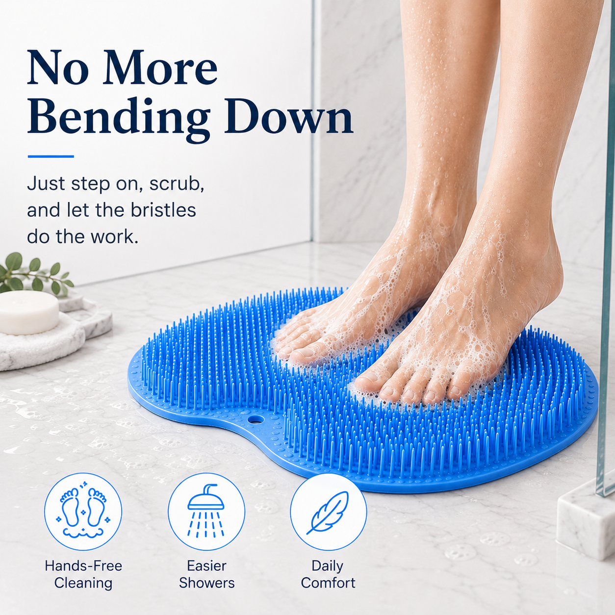 ๐ฟ๐ฆถ Foot Spa Scrubber Mat