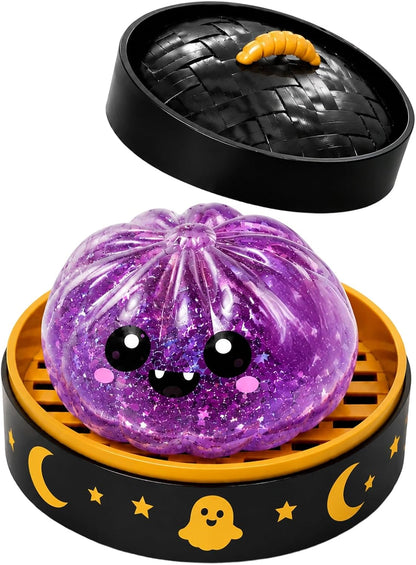 🔥 55% OFF TODAY 🎃 Healrize® Halloween Steamed Bun Squishy Random Mystery Box | 6 Spooky Styles to Collect🎃