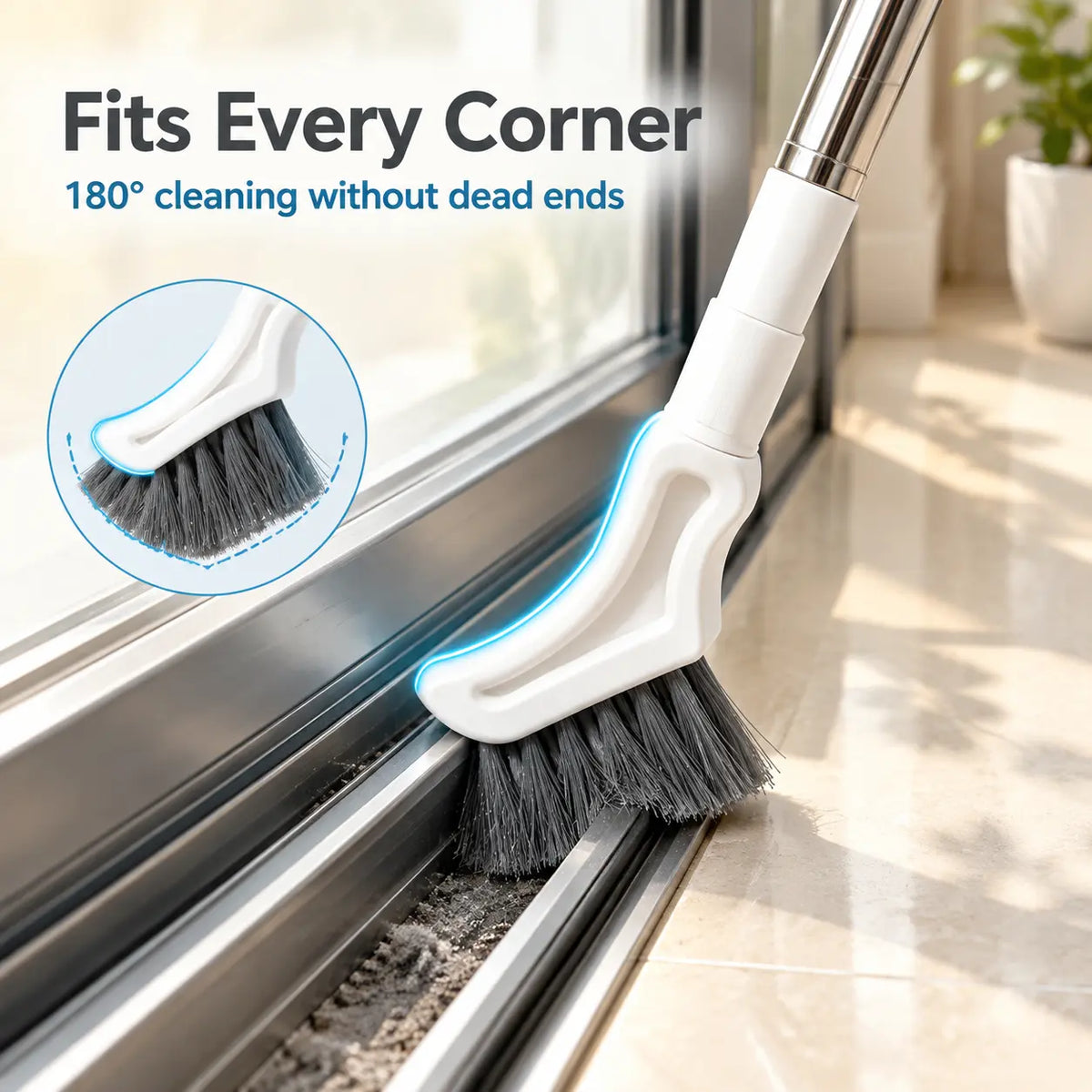 🧼 Telescopic Crevice Cleaning Brush – Reach Deep, Scrub Every Gap