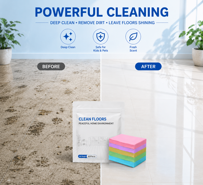 ✨ 4-in-1 Floor Cleaning Sheets – Deep Clean & Streak-Free Shine
