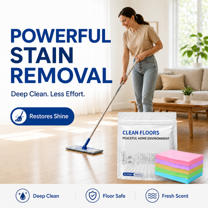✨ 4-in-1 Floor Cleaning Sheets – Deep Clean & Streak-Free Shine