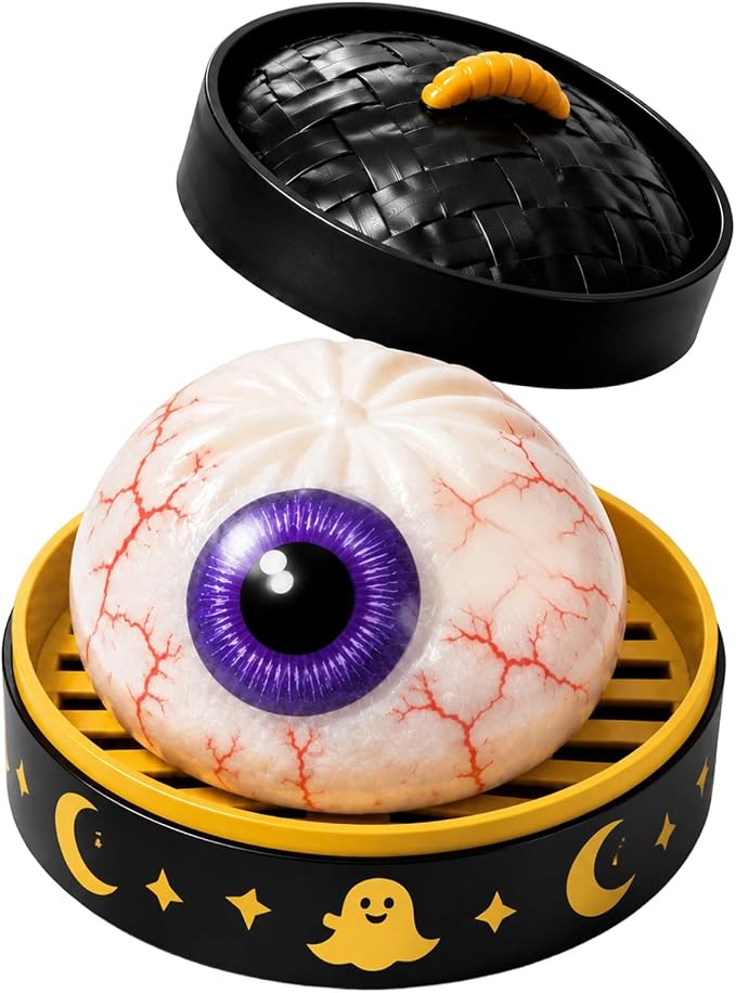 🔥 55% OFF TODAY 🎃 Healrize® Halloween Steamed Bun Squishy Random Mystery Box | 6 Spooky Styles to Collect🎃