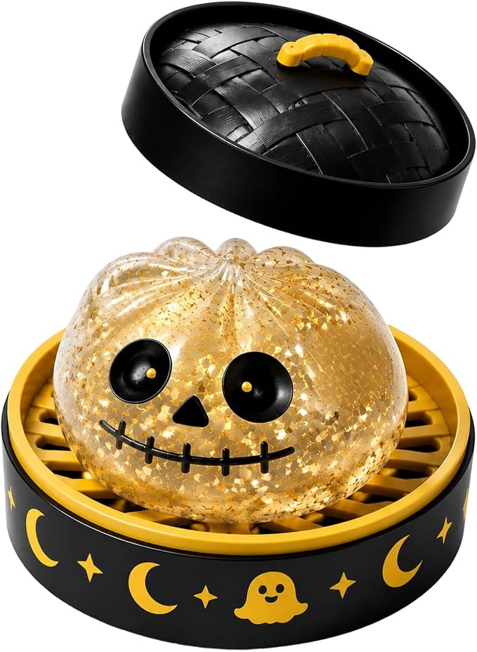 🔥 55% OFF TODAY 🎃 Healrize® Halloween Steamed Bun Squishy Random Mystery Box | 6 Spooky Styles to Collect🎃