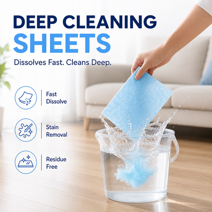 ✨ 4-in-1 Floor Cleaning Sheets – Deep Clean & Streak-Free Shine
