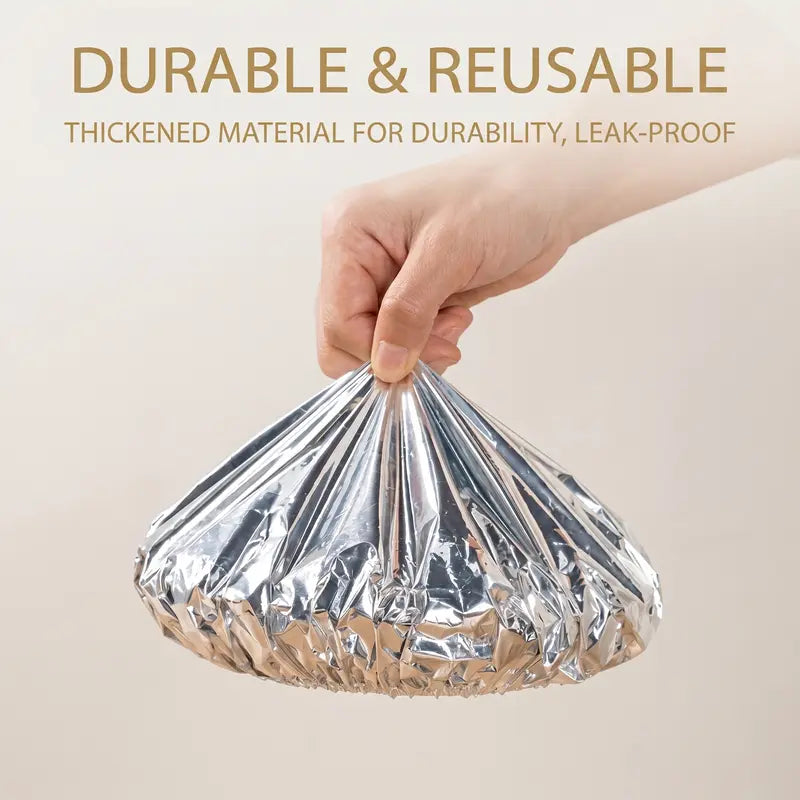 Heat-Lock Foil Food Covers – 50 Pack for Hot Meals & Leftovers