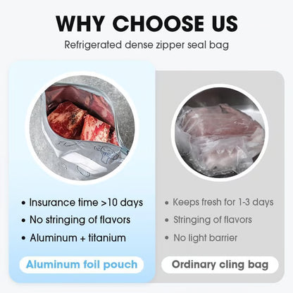 ✨ Reusable Aluminum Foil Sealable Storage Bags 🌱
