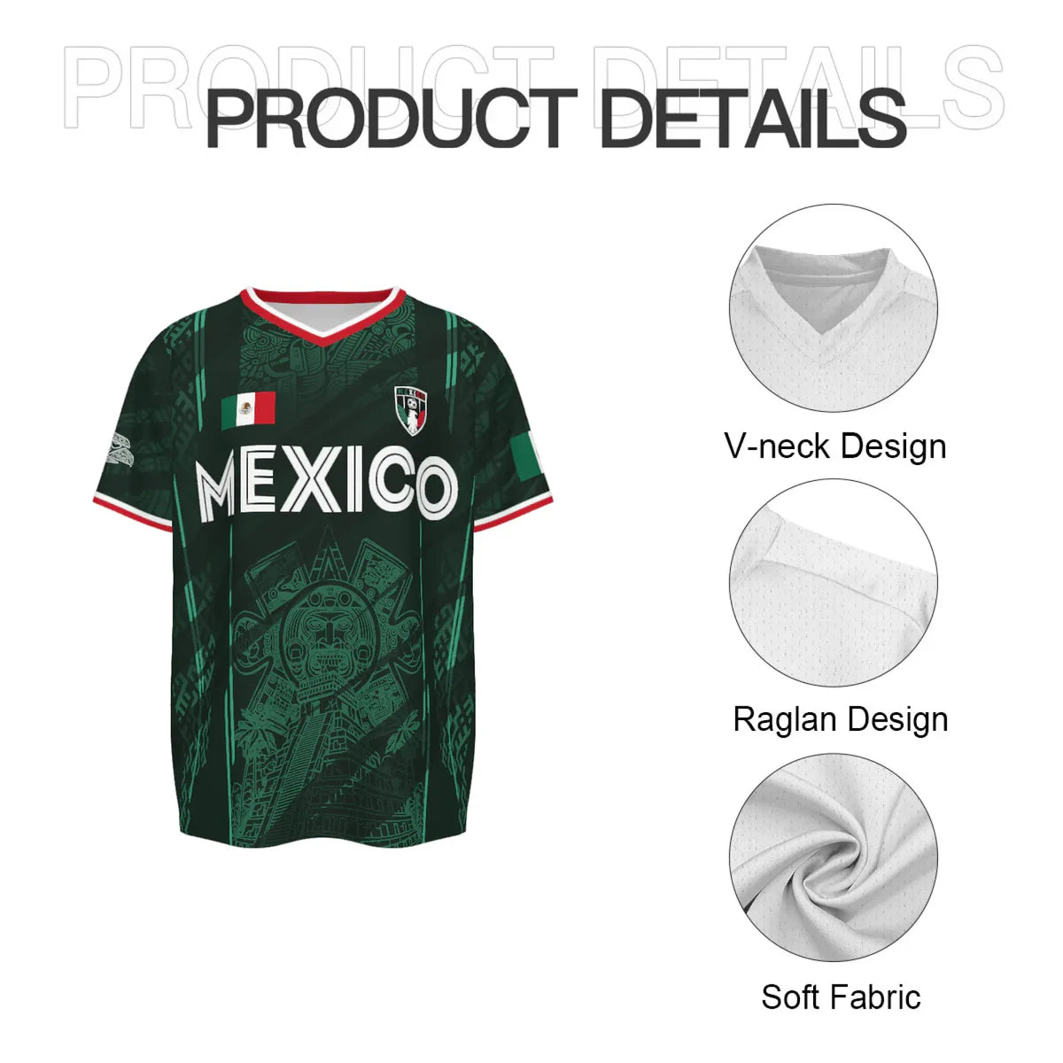 2026 Mexico Chichén Itzá Pyramid All-Over Print Retro Soccer Jersey