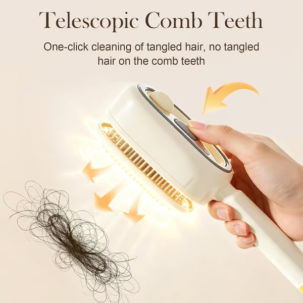 Electric Spray Air Cushion Massage Comb, Self-Cleaning Anti-Tangle Hair Brush, Anti-Static Volumizing Scalp Massage Brush for Dry Frizzy Hair Care