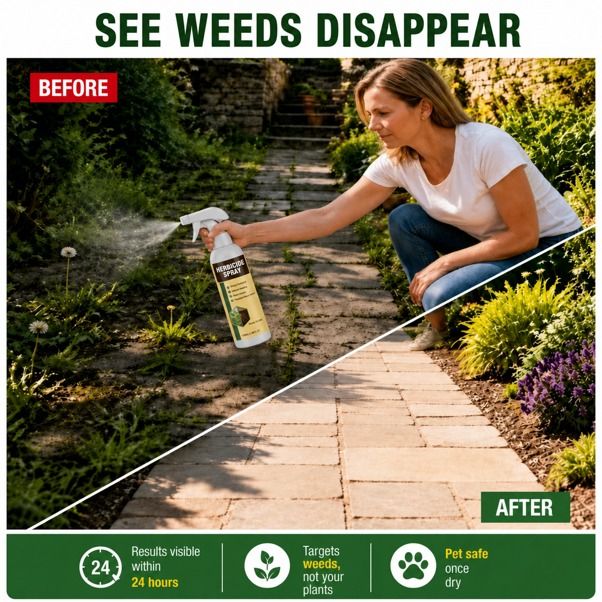 🔥🔥🔥2026 SALE - Fast-Acting Weed & Grass Killer Spray – Targets Weeds to the Root