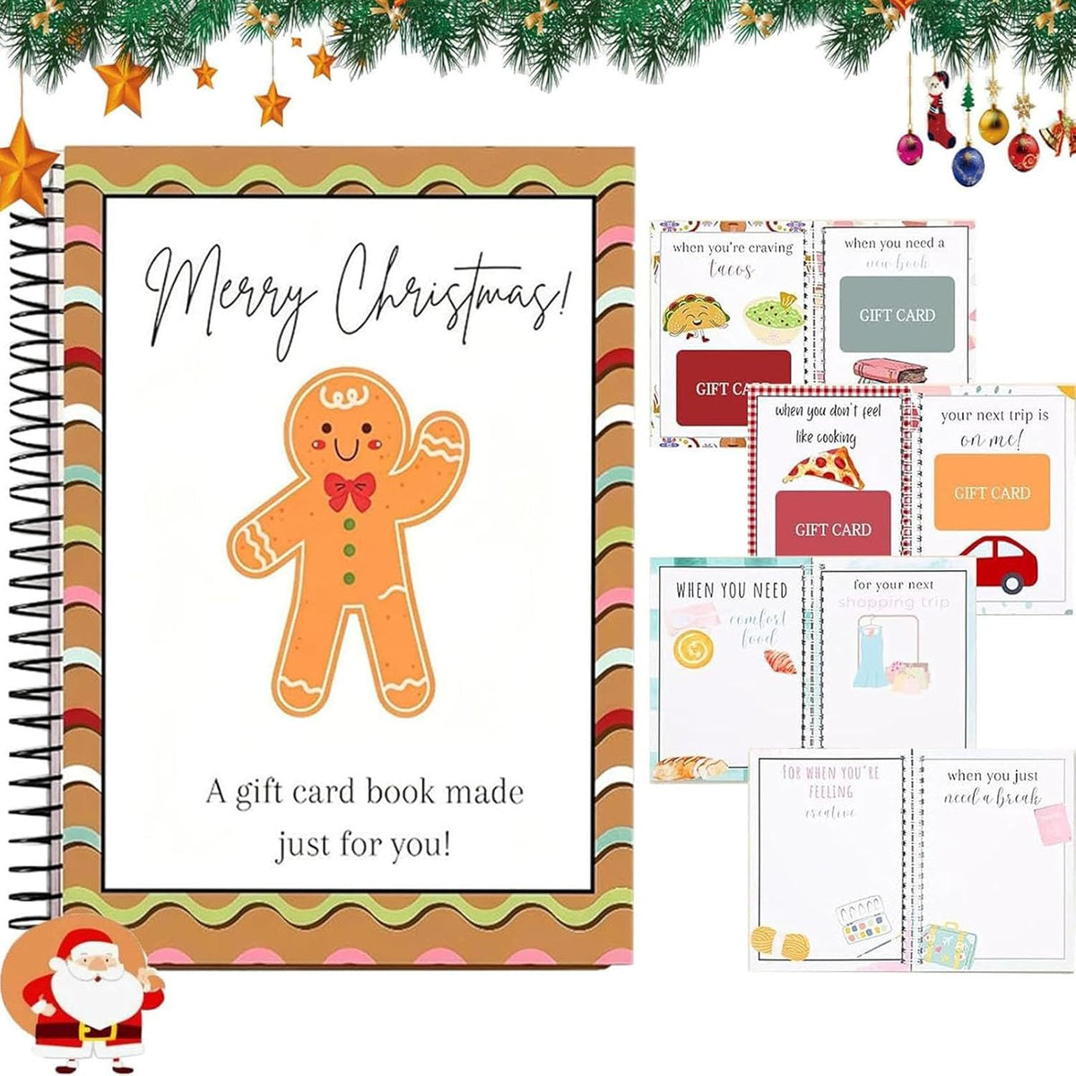 🎁 Christmas Gift Card Surprise Book – Turn Gift Cards Into 12 Holiday Surprises