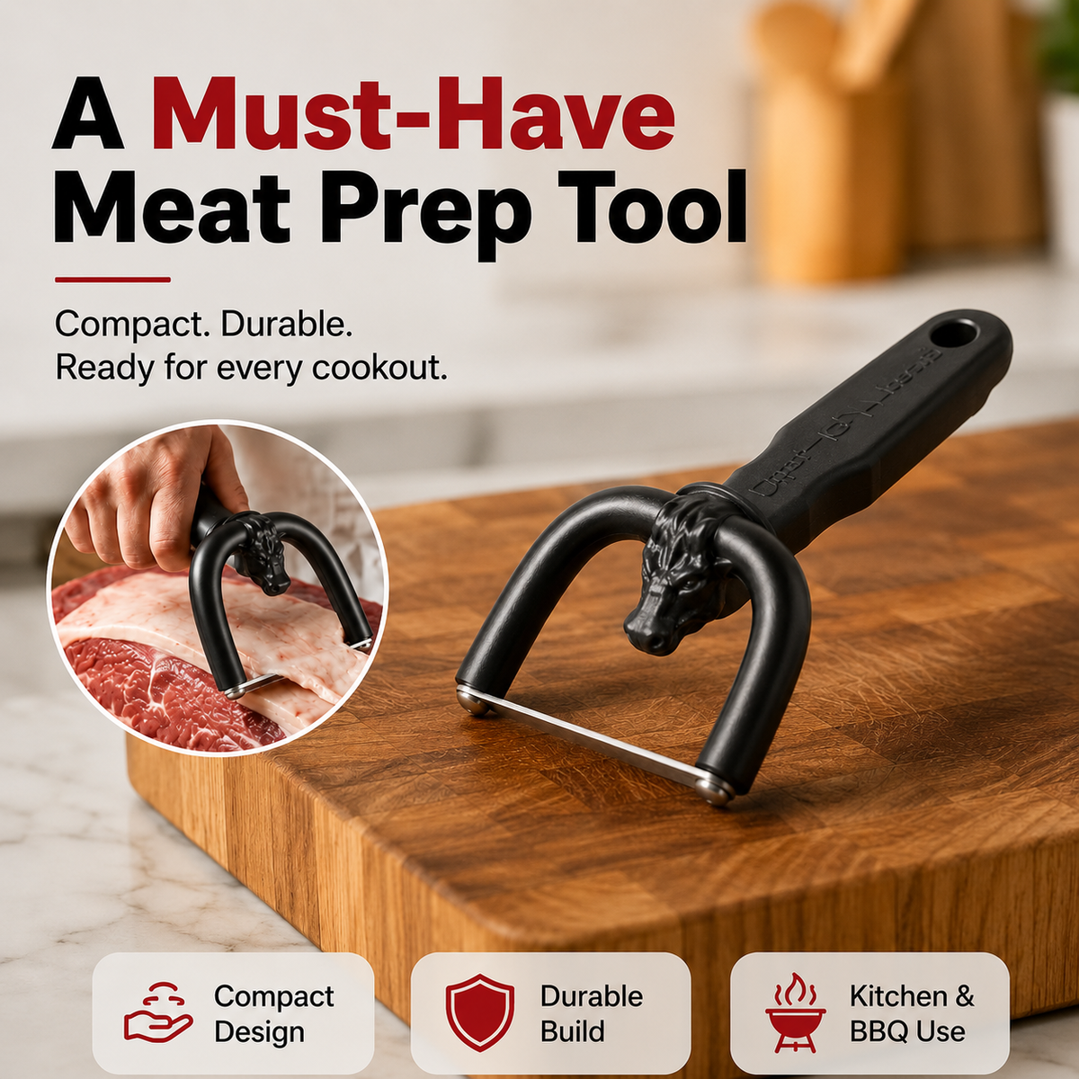 🥩Professional Meat Fat Trimmer – Up to 10X Faster Prep