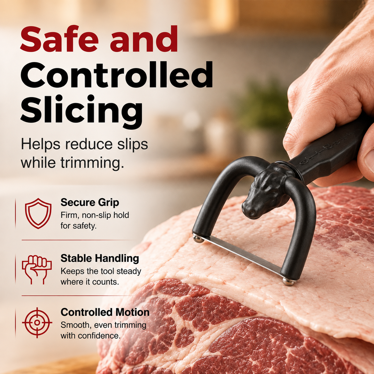 🥩Professional Meat Fat Trimmer – Up to 10X Faster Prep