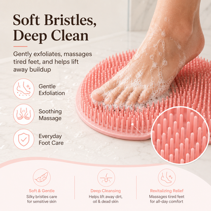 🚿🦶 Foot Spa Scrubber Mat