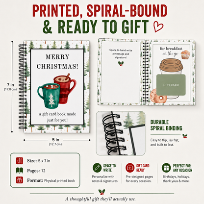 🎁 Christmas Gift Card Surprise Book – Turn Gift Cards Into 12 Holiday Surprises