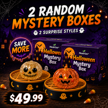 🔥 55% OFF TODAY 🎃 Healrize® Halloween Steamed Bun Squishy Random Mystery Box | 6 Spooky Styles to Collect🎃