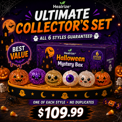 🔥 55% OFF TODAY 🎃 Healrize® Halloween Steamed Bun Squishy Random Mystery Box | 6 Spooky Styles to Collect🎃
