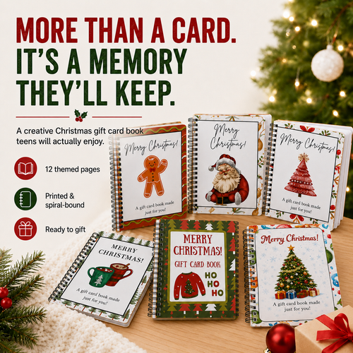 🎁 Christmas Gift Card Surprise Book – Turn Gift Cards Into 12 Holiday Surprises