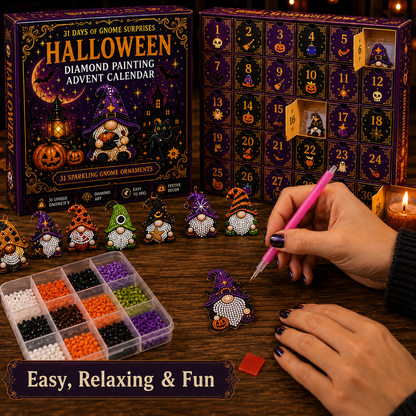 🎃🎄 Gnome Diamond Painting Advent Calendar – Halloween, Christmas & More