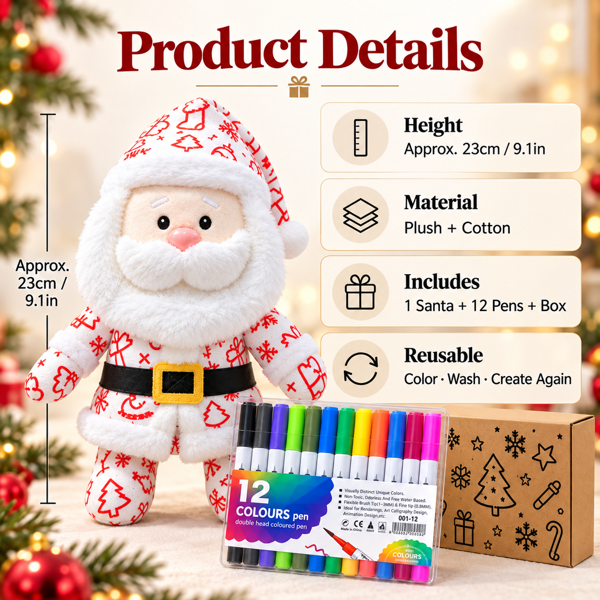 coloring plush toy