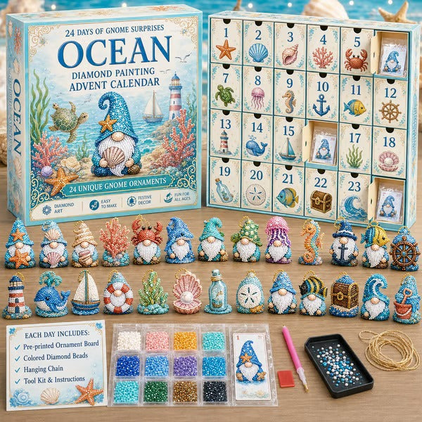 🎃🎄 Gnome Diamond Painting Advent Calendar – Halloween, Christmas & More