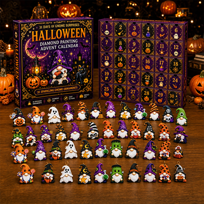 🎃🎄 Gnome Diamond Painting Advent Calendar – Halloween, Christmas & More