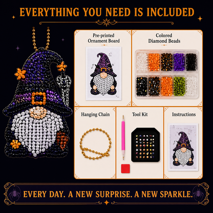 🎃🎄 Gnome Diamond Painting Advent Calendar – Halloween, Christmas & More