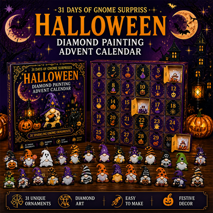 🎃🎄 Gnome Diamond Painting Advent Calendar – Halloween, Christmas & More
