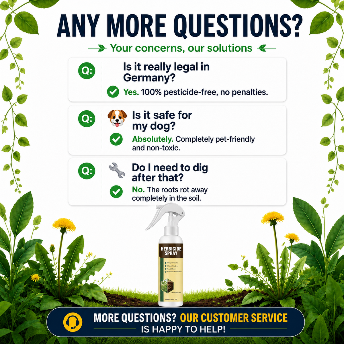 🔥🔥🔥2026 SALE - Fast-Acting Weed & Grass Killer Spray – Targets Weeds to the Root