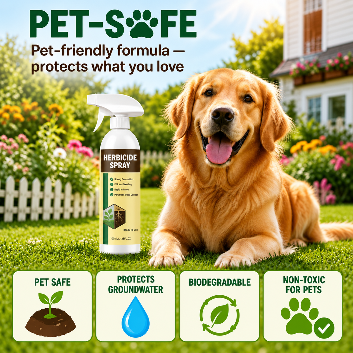 🔥🔥🔥2026 SALE - Fast-Acting Weed & Grass Killer Spray – Targets Weeds to the Root