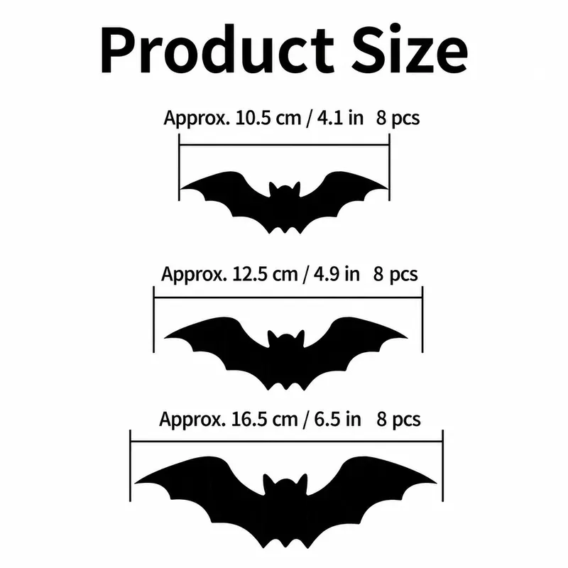🦇3D Bat Light LED Decorations - Halloween Spooky Ornaments