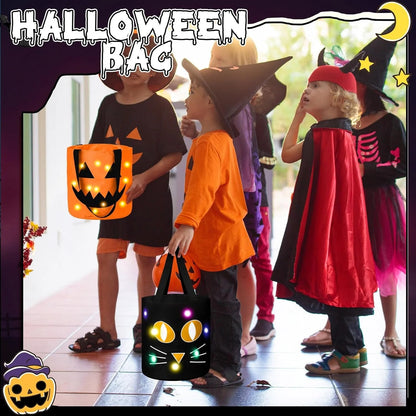 🎃LED Light-Up Halloween Candy Bucket Set – 3 or 4 Colors 👻