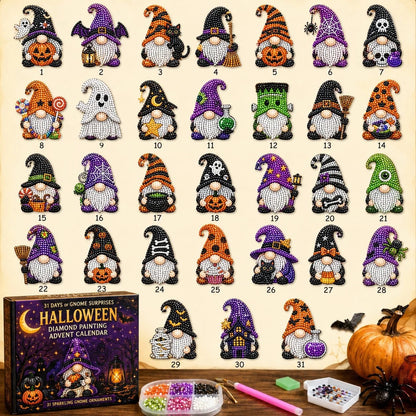 🎃🎄 Gnome Diamond Painting Advent Calendar – Halloween, Christmas & More