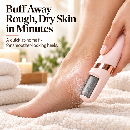 ✨ Rechargeable Electric Callus Remover – 2 Roller Heads & 2 Speeds for Smooth, Soft Feet