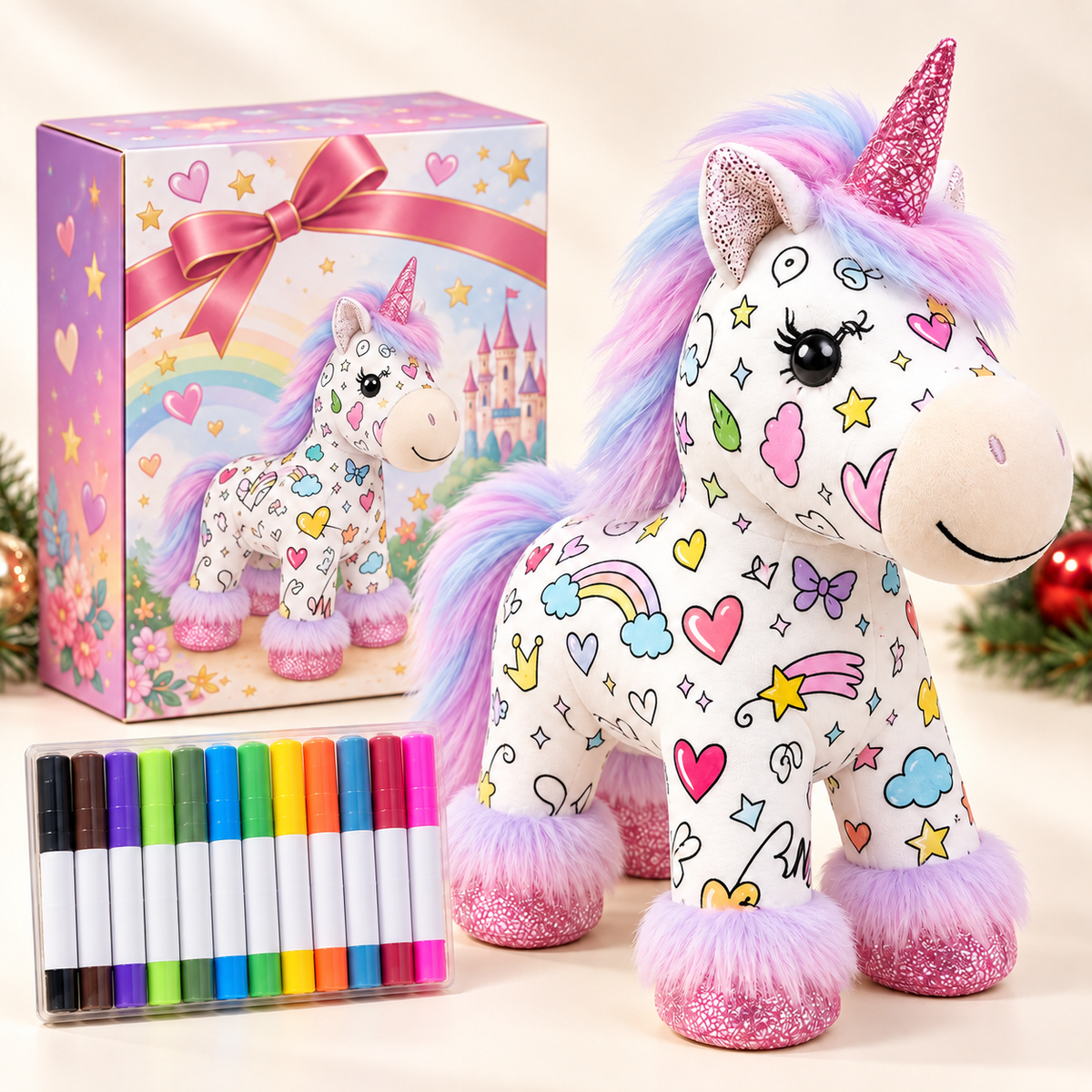 coloring plush toy