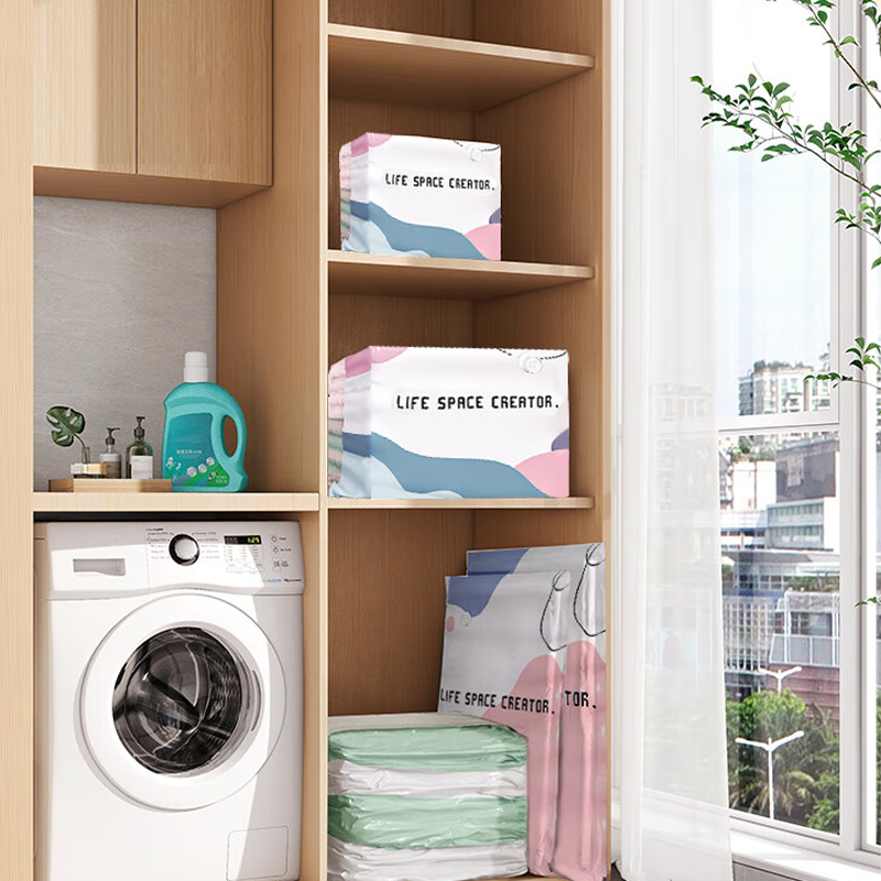 💨 No-Pump 3D Vacuum Storage Bags — Compress in Seconds & Save Up to 80% Space