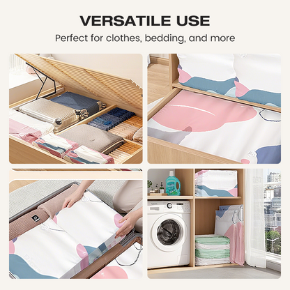💨 No-Pump 3D Vacuum Storage Bags — Compress in Seconds & Save Up to 80% Space