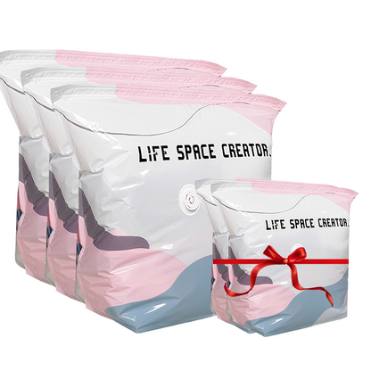 💨 No-Pump 3D Vacuum Storage Bags — Compress in Seconds & Save Up to 80% Space