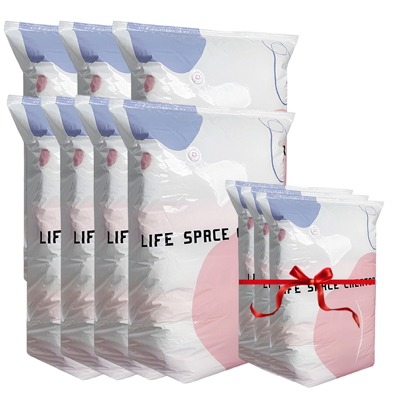 💨 No-Pump 3D Vacuum Storage Bags — Compress in Seconds & Save Up to 80% Space