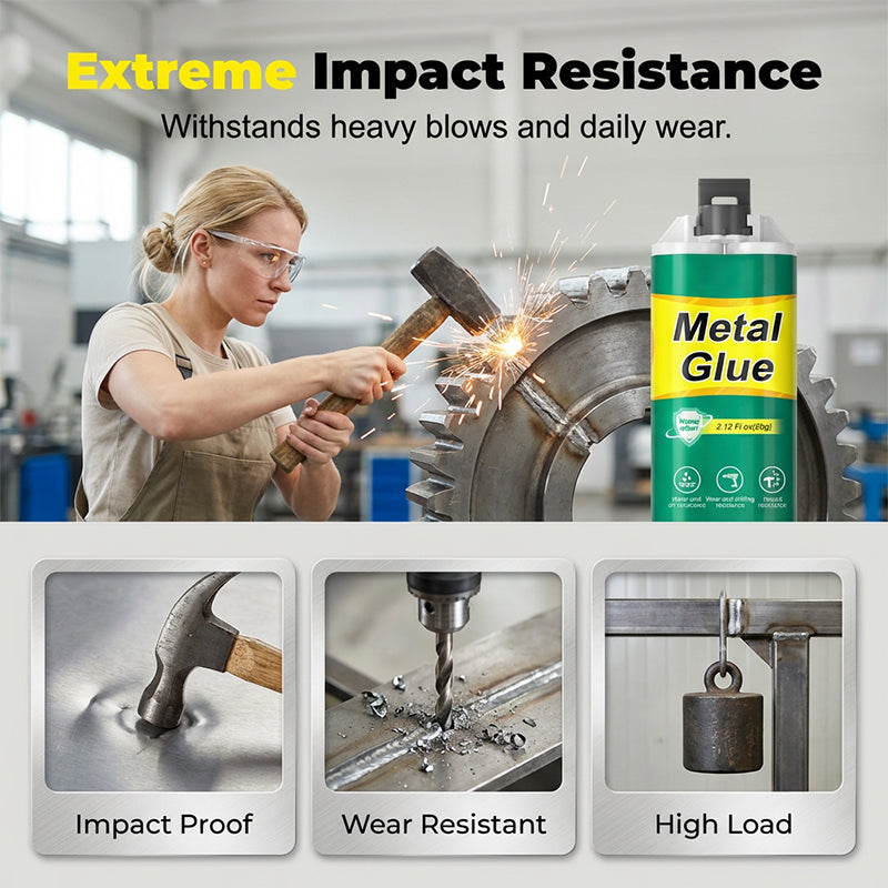 Steel-Reinforced 2-Part Metal Repair Epoxy | Fast, Waterproof & Built to Last