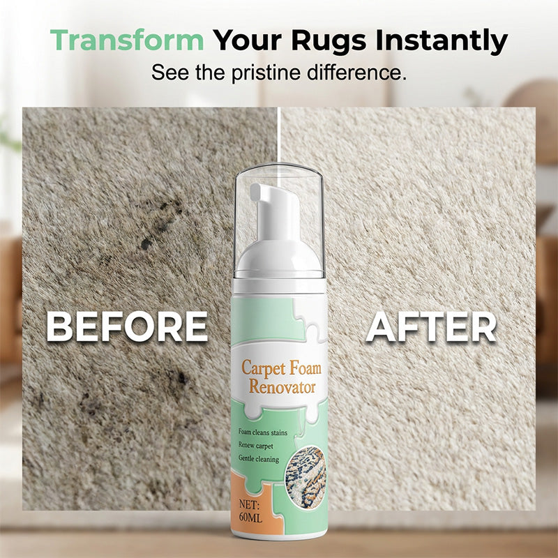 🔥 Fast-Acting Waterless Carpet Foam Stain Remover – Deep Clean in Minutes🥰