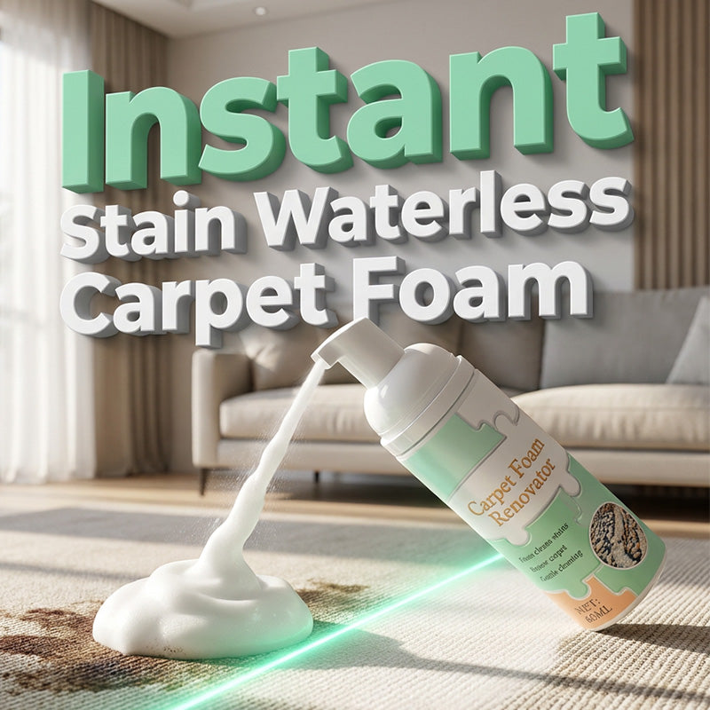🔥 Fast-Acting Waterless Carpet Foam Stain Remover – Deep Clean in Minutes🥰