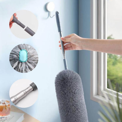 ✨🧹 Telescopic Microfiber Duster – Clean High & Hard-to-Reach Areas