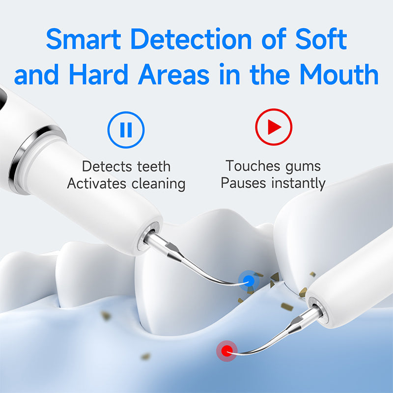 🦷 T6 Ultrasonic Teeth Cleaner – 5-Mode Tartar & Plaque Removal Kit ✨